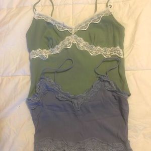 Blue and green size 2 tank tops from shein